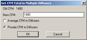 Set cfm multiple