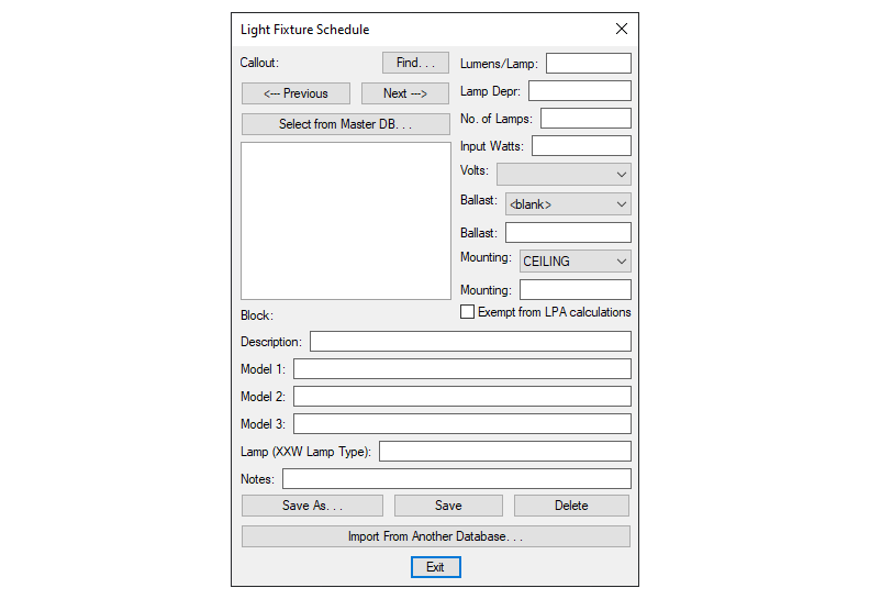 Light fixture schedule