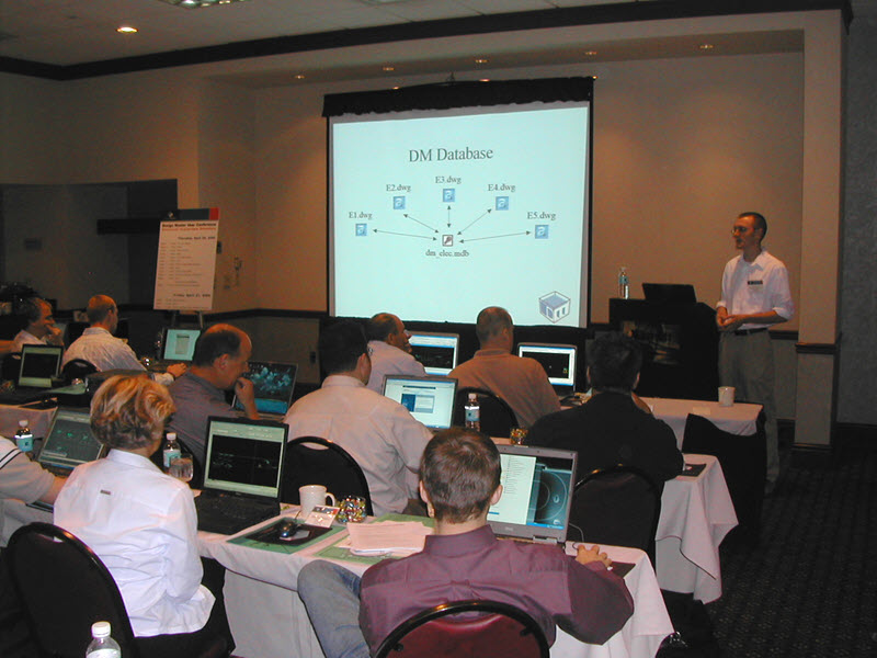 Design Master Software at an industry conference