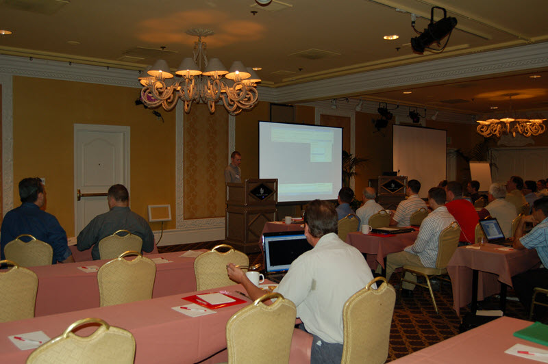 Design Master Software at an industry conference