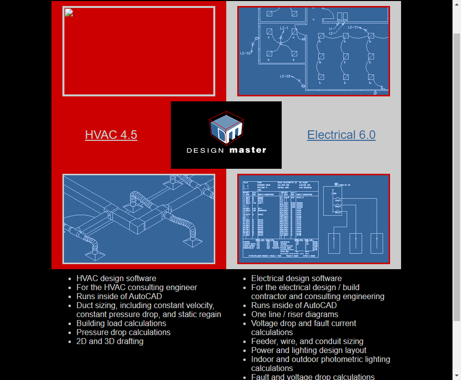 A Design Master Software website design