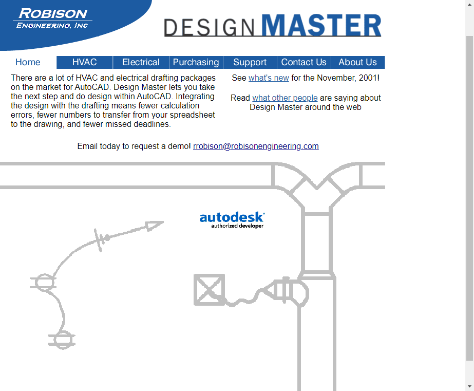 A Design Master Software website design